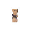 Deux-en-un, nuisette et ensemble trois pièces noir, grande taille, tissu fleur exotique 